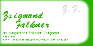 zsigmond falkner business card